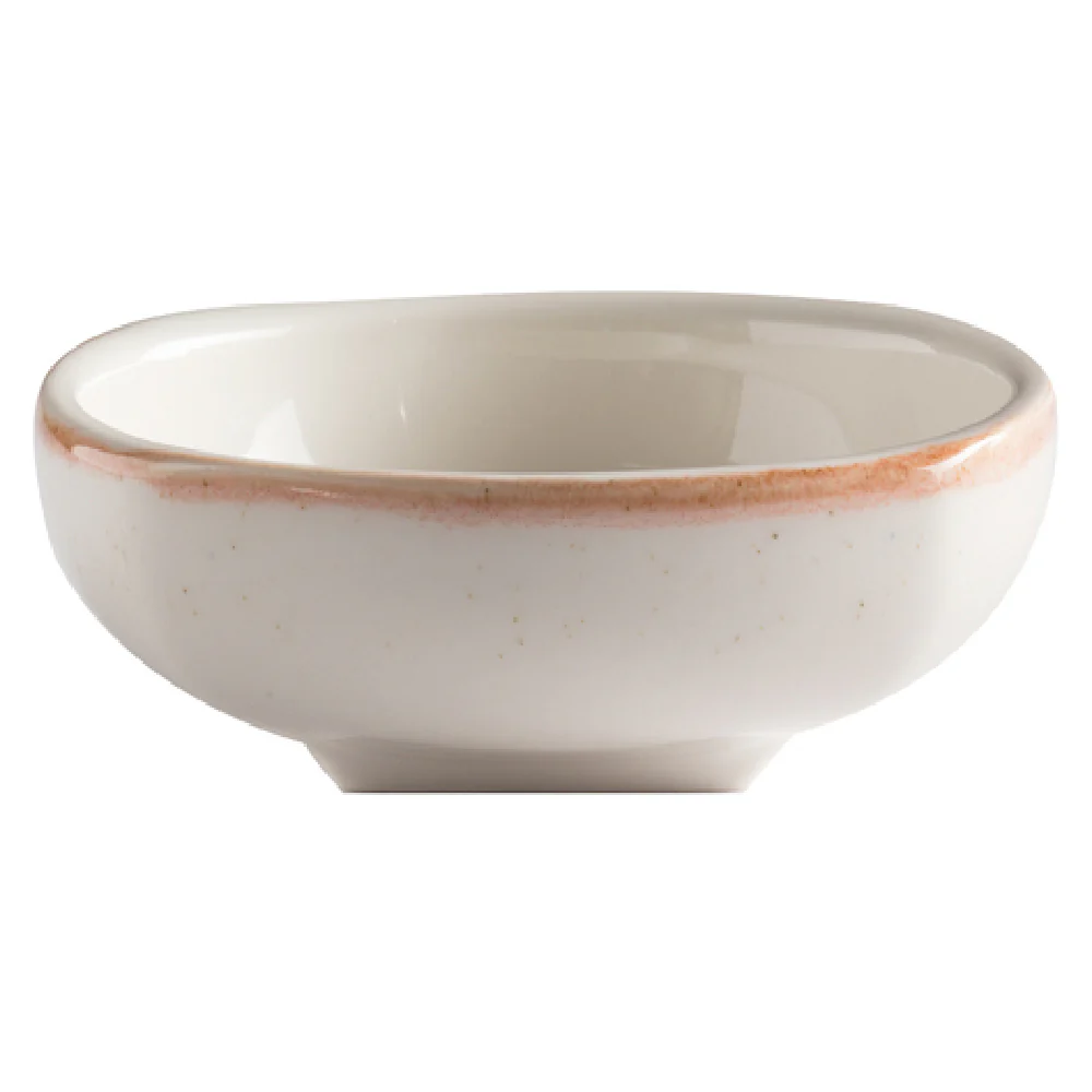 GET Enterprises PP1605725124 5 Inch Bowl 3.8 Oz Beige Porcelain Rolled Edge GET Enterprises PP1605725124 5 Inch Bowl 3.8 Oz Beige Porcelain Rolled Edge