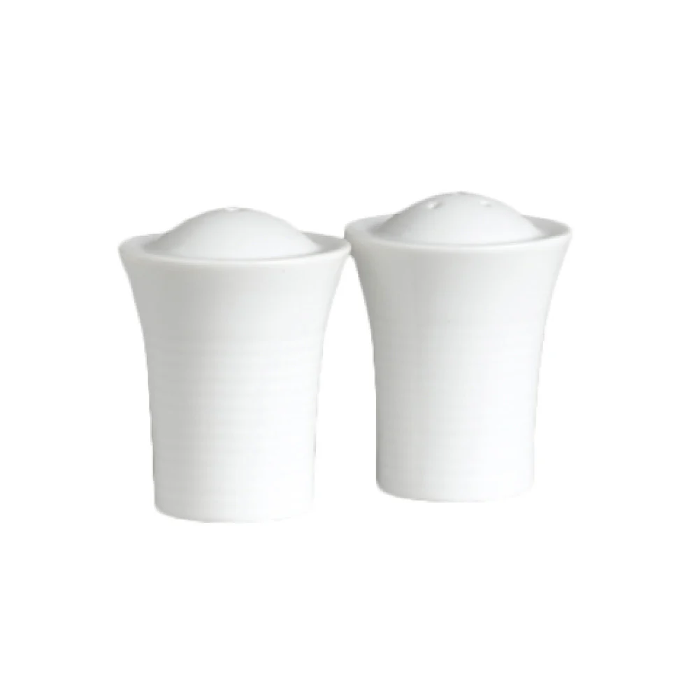 Steelite 6300P160 2.5 Inch Salt Shaker Aura Porcelain Cool Blue-White
