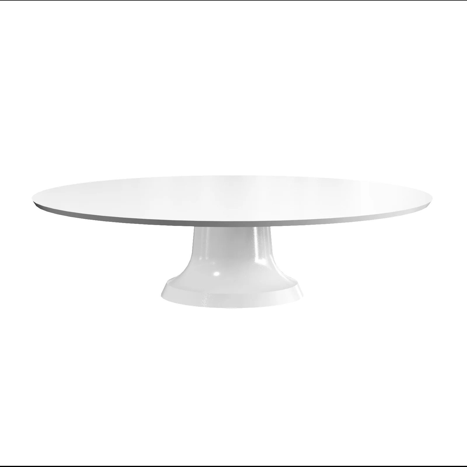 Tablecraft CW17005GY 13-1/2 Inch Round Cake and Pie Display Stand with Cold Holding Durable Cast Aluminum Grey Finish