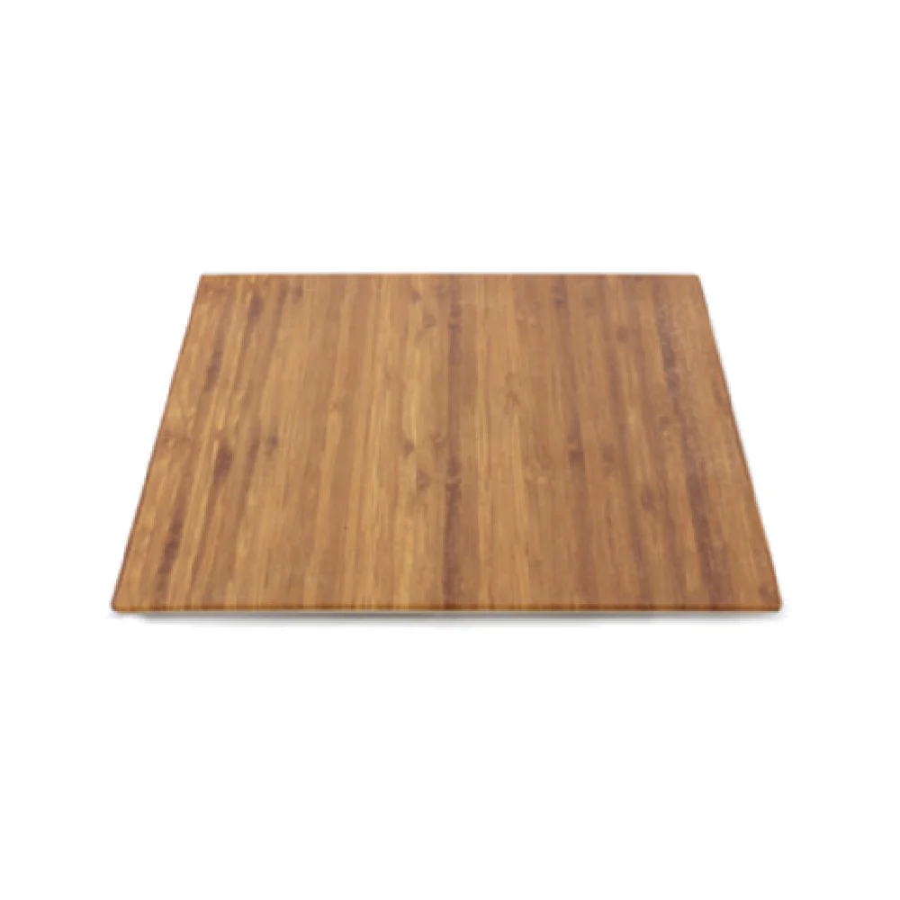GET Enterprises M10-BB 10 Inch Square Display Riser Shelf Melamine Faux Bamboo Finish