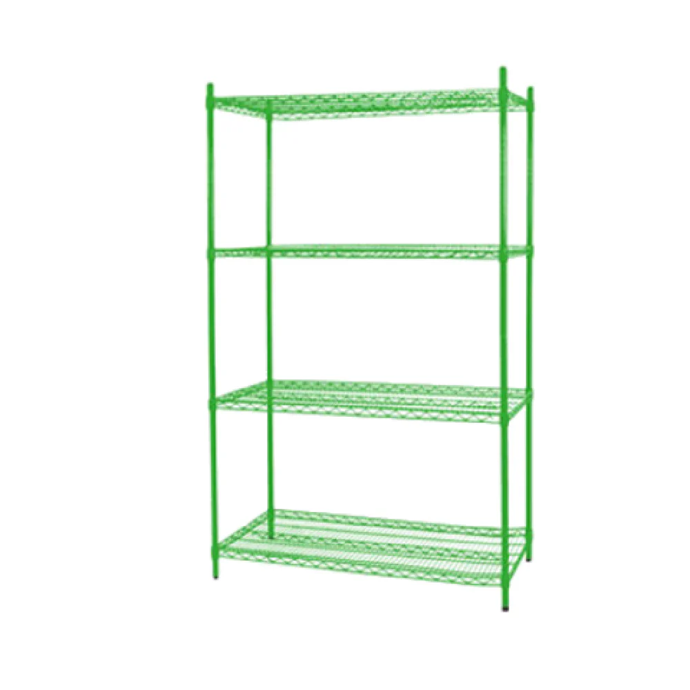 Thunder Group CMEP2172 72 Inch Wire Shelving Heavy Duty Epoxy Coated Green with Sleeve Clips Thunder Group CMEP2172 72 Inch Wire Shelving Heavy Duty Epoxy Coated Green with Sleeve Clips
