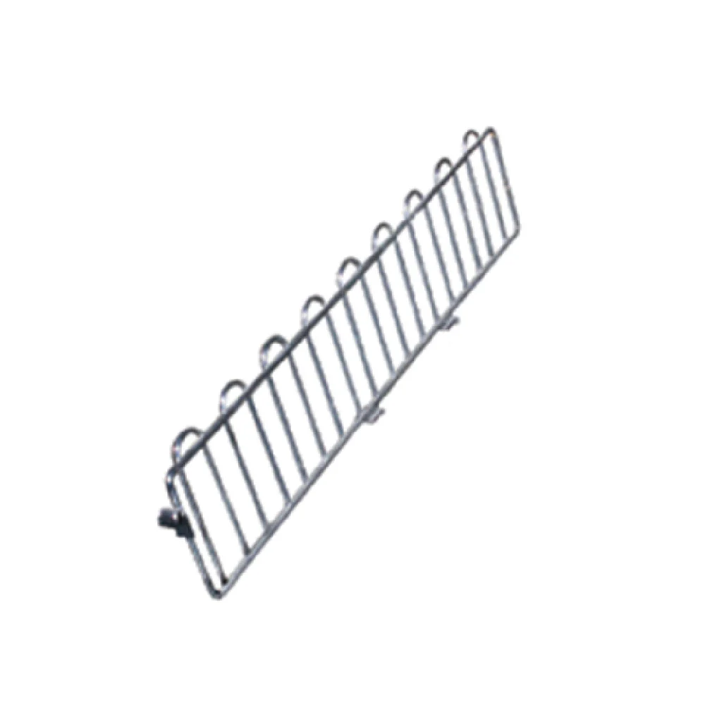 Eagle M18V Shelf Divider 18 Inch with Angled Shelf for Merchandising Cart Metal Wire Epoxy Gray Finish