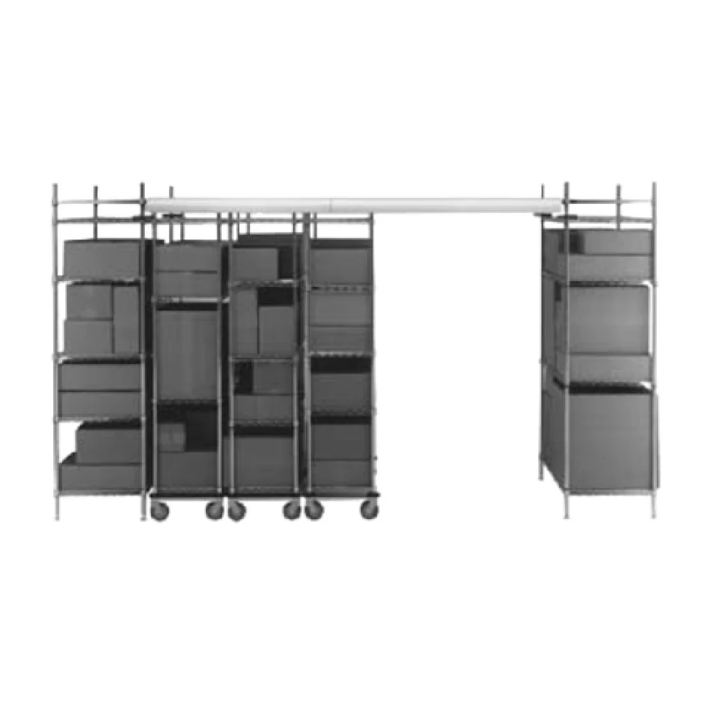Metro LTTE24C 24 Inch Chrome Track Shelving Kit with Hardware for Overhead Connection Metro LTTE24C 24 Inch Chrome Track Shelving Kit with Hardware for Overhead Connection