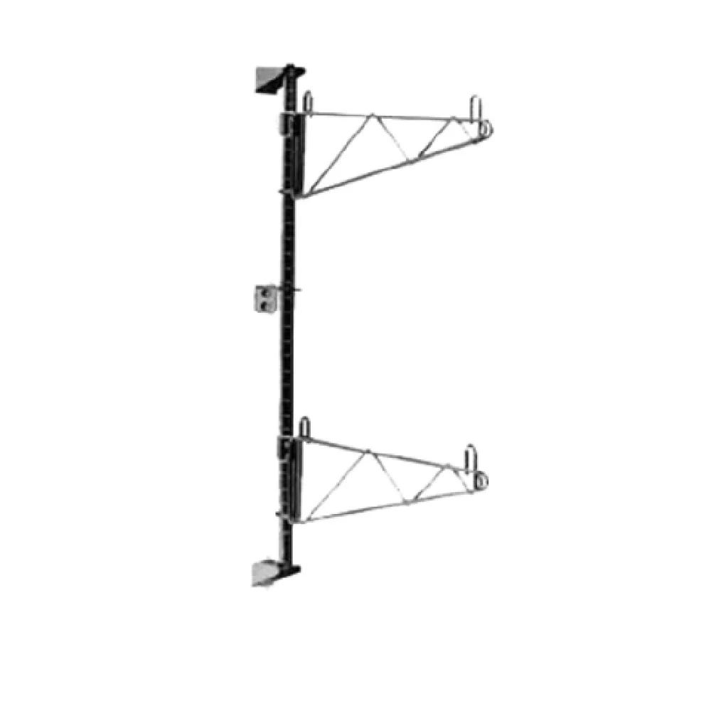 Metro SW33C 18 Inch Chrome Plated End Unit Post Mount Shelf Bracket