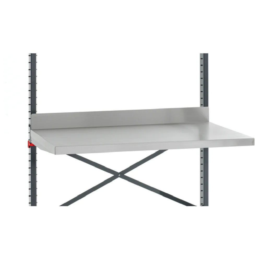 Metro SMW36 30 Inch Stainless Steel Work Surface with Backsplash and Duraplast Base Metro SMW36 30 Inch Stainless Steel Work Surface with Backsplash and Duraplast Base