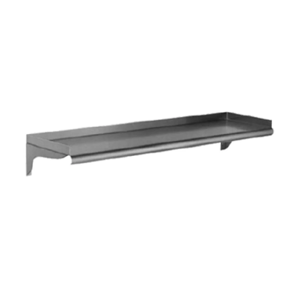 Eagle WS1236-16/3-3VP 36 Inch Wall-mounted Shelf with Rolled Edge Stainless Steel