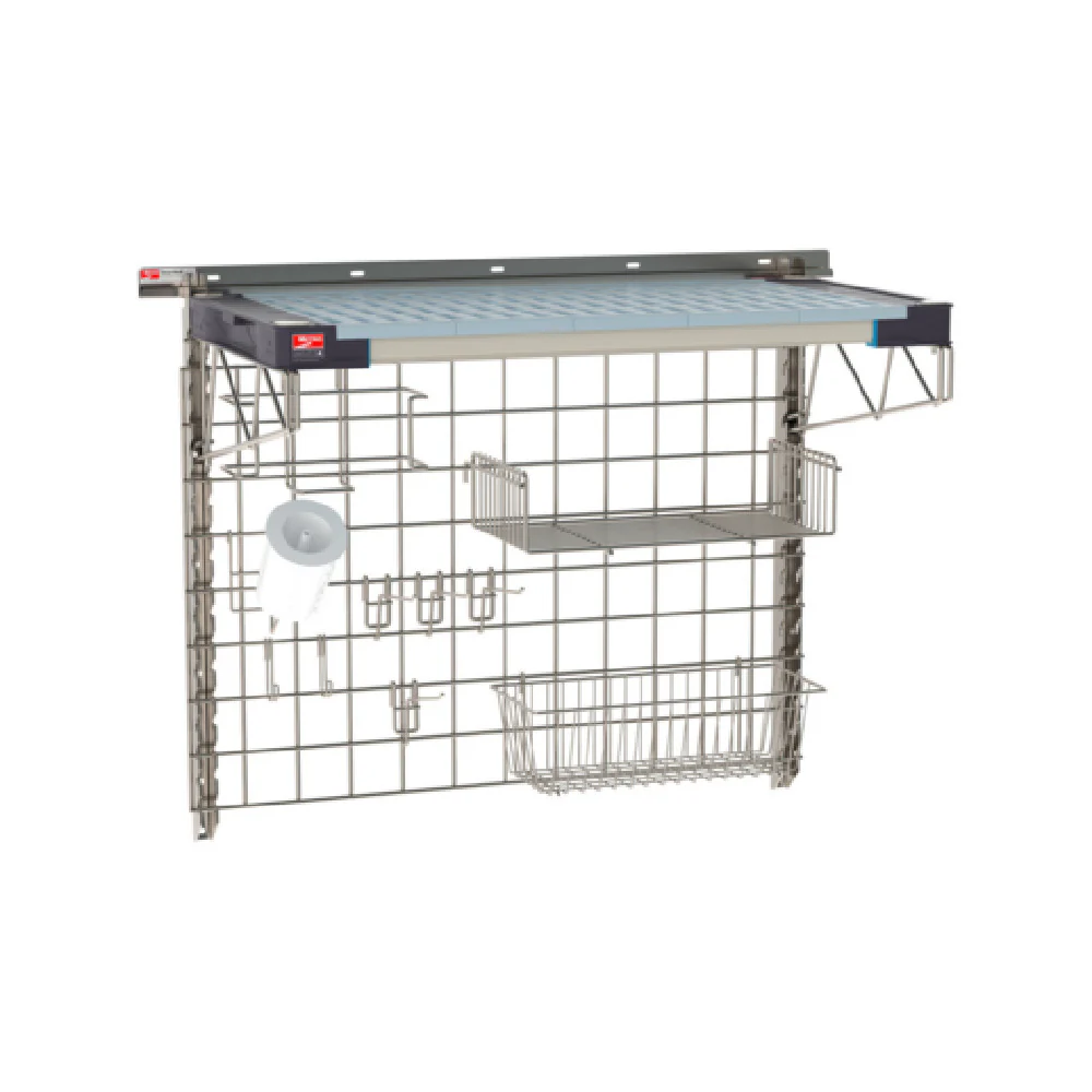 Metro SW-1836S4-30-PREP SmartWall Life Complete Kit For Prep One-shelf Type 304 Stainless Steel Components: Wall Track Metro SW-1836S4-30-PREP SmartWall Life Complete Kit For Prep One-shelf Type 304 Stainless Steel Components: Wall Track