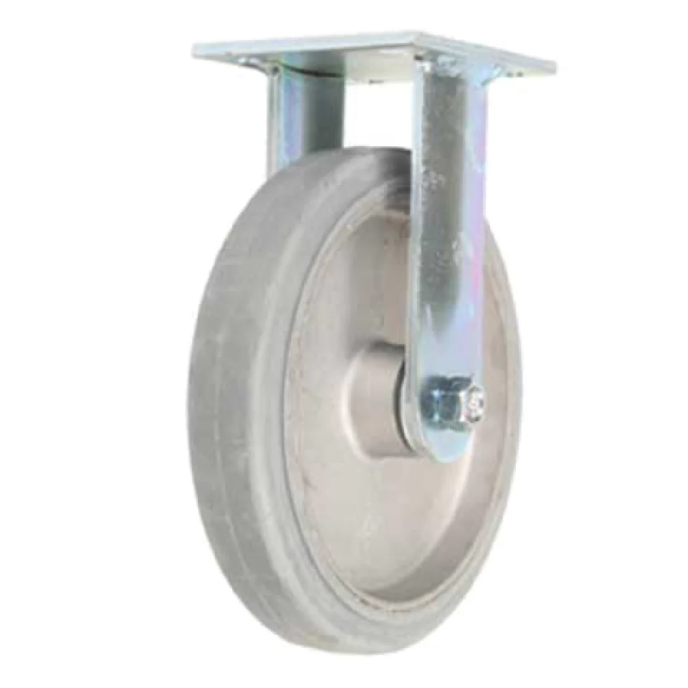 Forbes Industries 1639-R 8 Inch Diameter Rigid Caster Grey Wheel Cast Aluminum Hub Forbes Industries 1639-R 8 Inch Diameter Rigid Caster Grey Wheel Cast Aluminum Hub