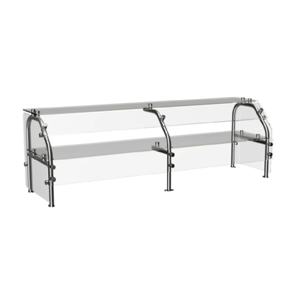 Atlas Metal CSG-5D 77-3/8 Inch Sneeze Guard Single-sided Stainless Steel with Descriptors Atlas Metal CSG-5D 77-3/8 Inch Sneeze Guard Single-sided Stainless Steel with Descriptors