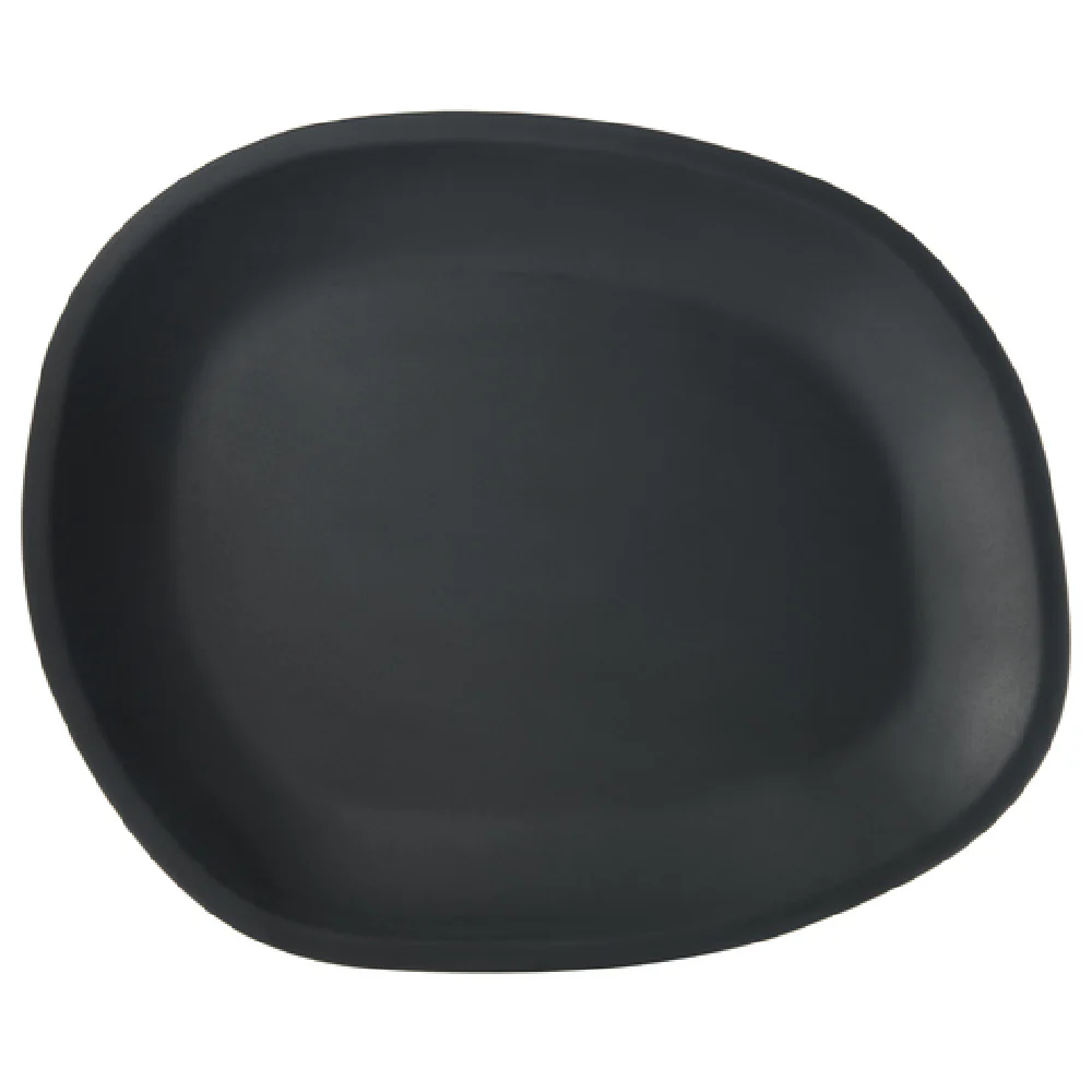 Carlisle 5310338 18 Inch Oblong Platter Stain Resistant Matte Black Melamine Carlisle 5310338 18 Inch Oblong Platter Stain Resistant Matte Black Melamine
