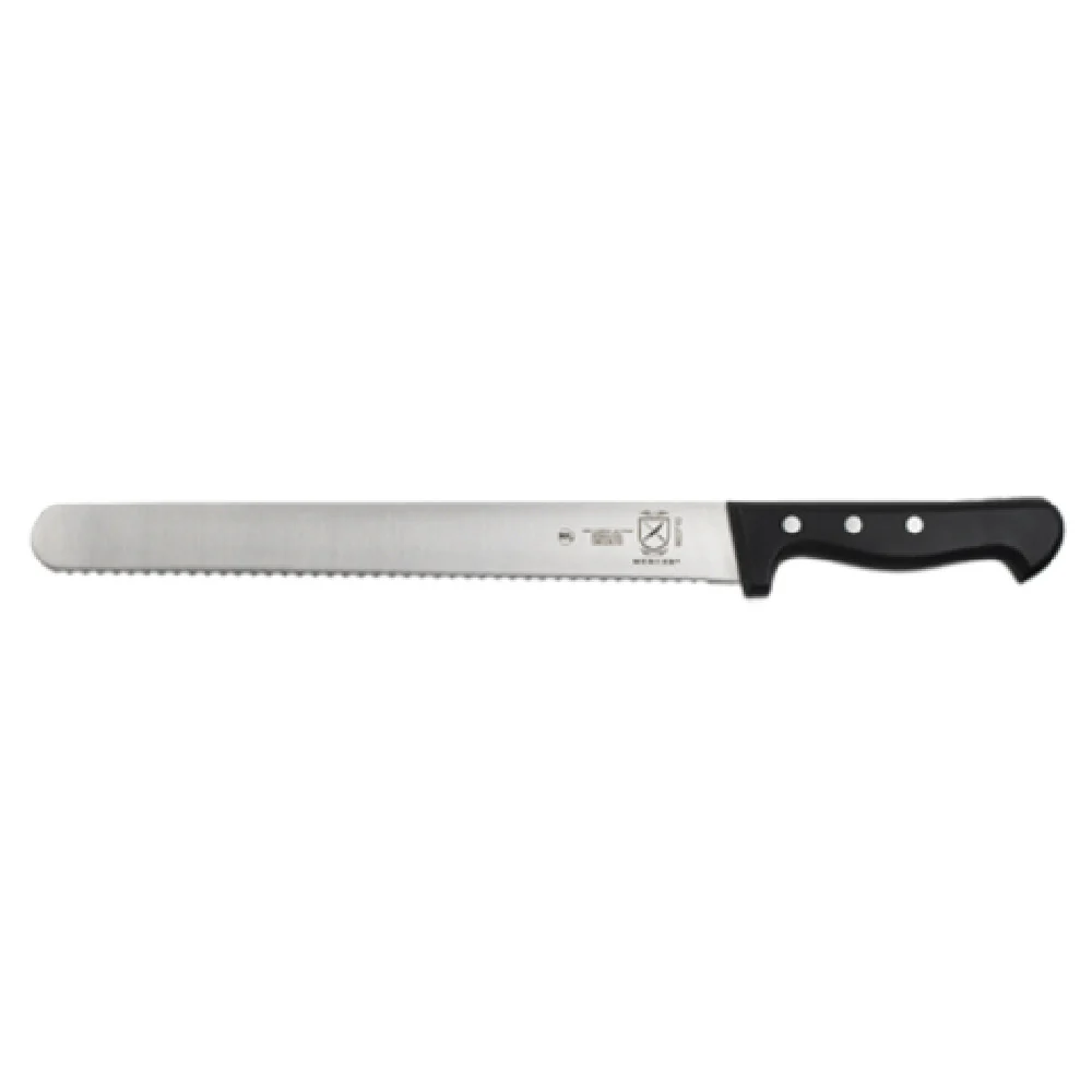 JB Prince Z196 11 Inch Wavy Edge Knife High Carbon Stainless Steel Black Handle JB Prince Z196 11 Inch Wavy Edge Knife High Carbon Stainless Steel Black Handle
