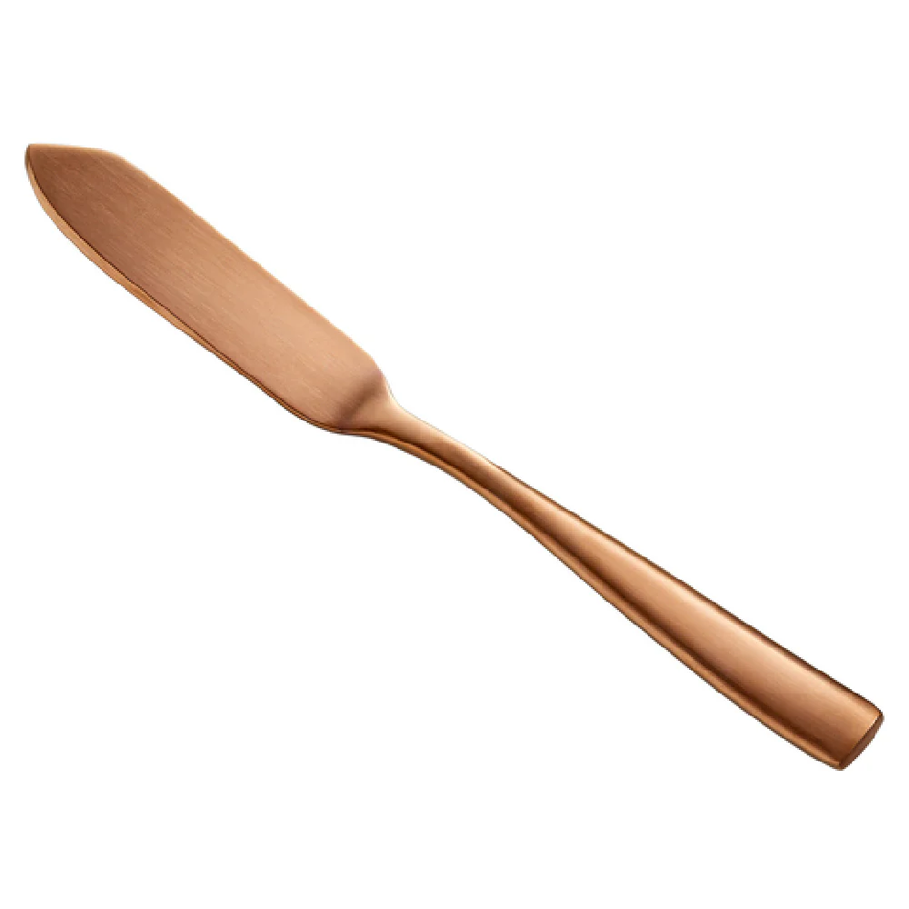Bon Chef S3010RGM 6-5/8 Inch Butter Knife 13/0 Stainless Steel PVD Coated Rose Gold Matte Finish Bon Chef S3010RGM 6-5/8 Inch Butter Knife 13/0 Stainless Steel PVD Coated Rose Gold Matte Finish