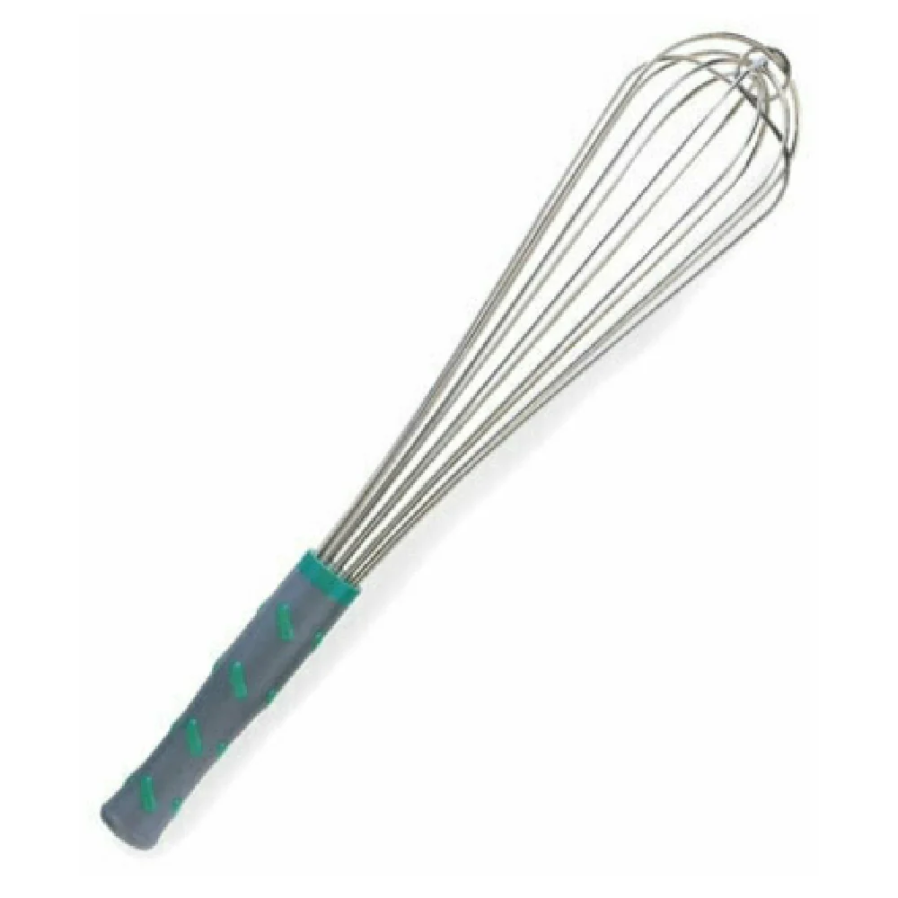 Vollrath 47093 16 Inch French Whip Durable One Piece Aqua Nylon Handle Stainless Steel