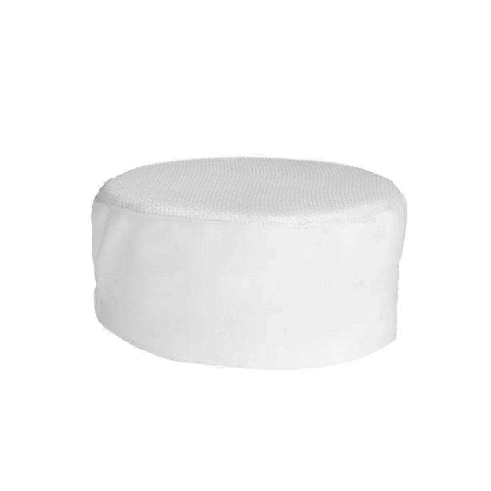 Chef Approved 167PBXLWH Large Chef's Hat White Machine Washable Poly-cotton Blend
