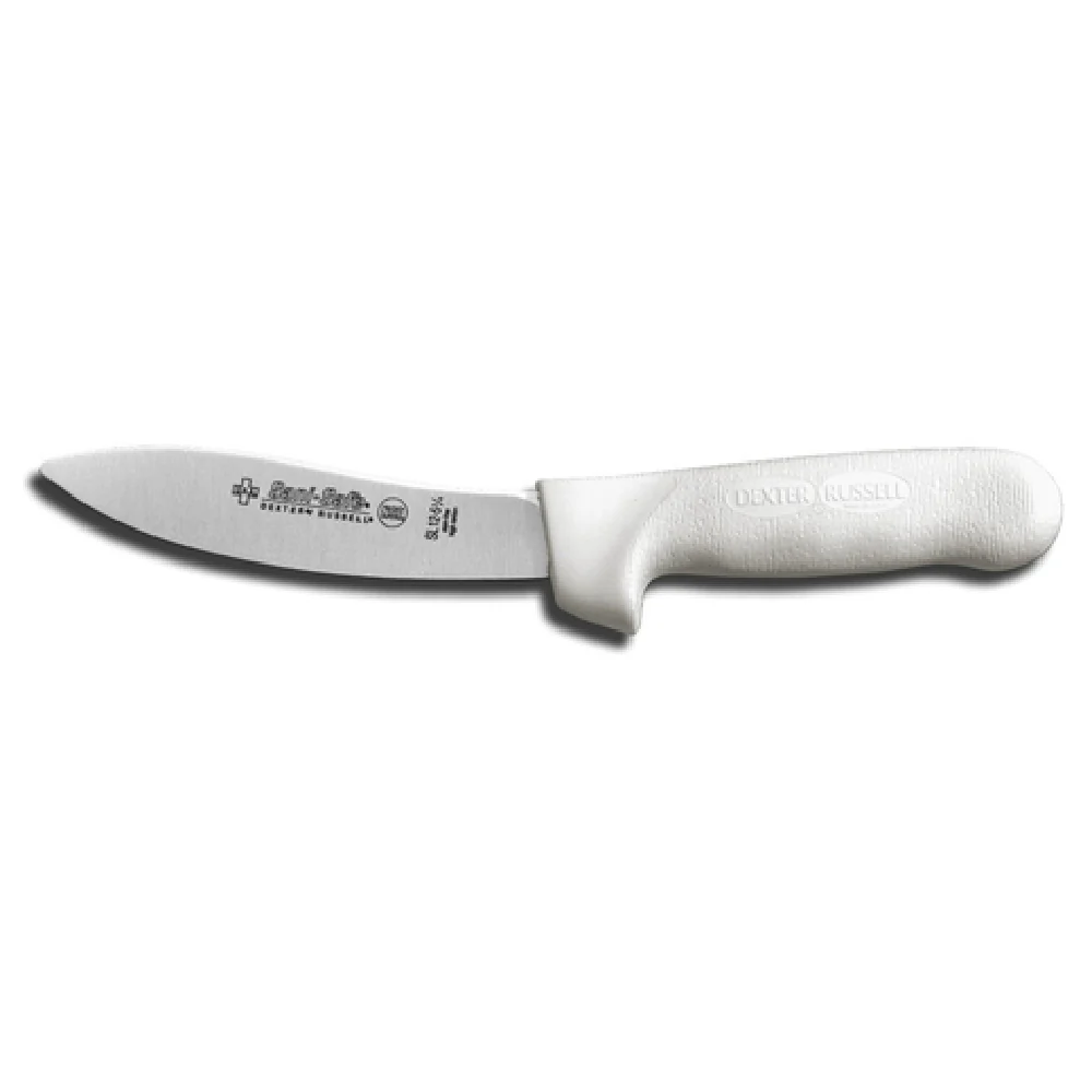 Dexter Russell SL12-5 1/4 5-1/4 Inch curved Knife High-carbon steel with White Polypropylene Handle