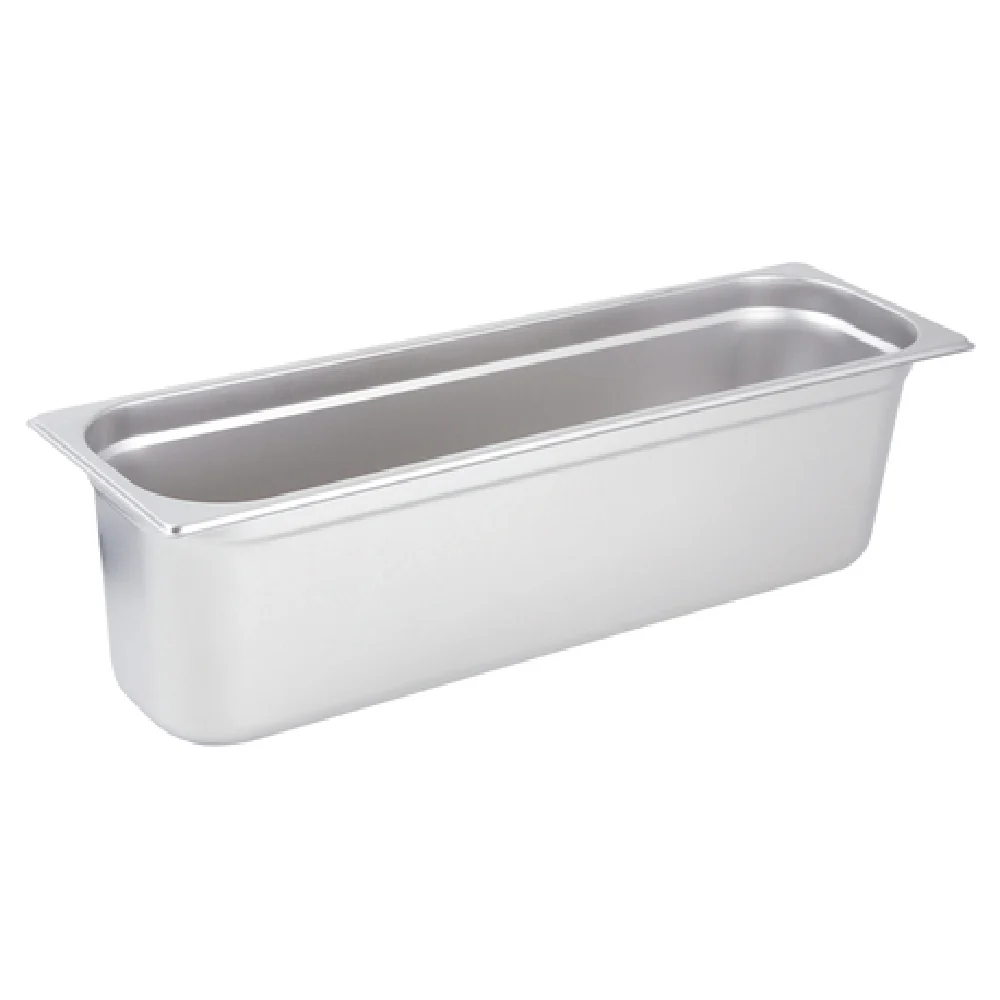 Winco SPJL-6HL 1/2 Size Long Stainless Steel Steam Table Pan Anti-jamming