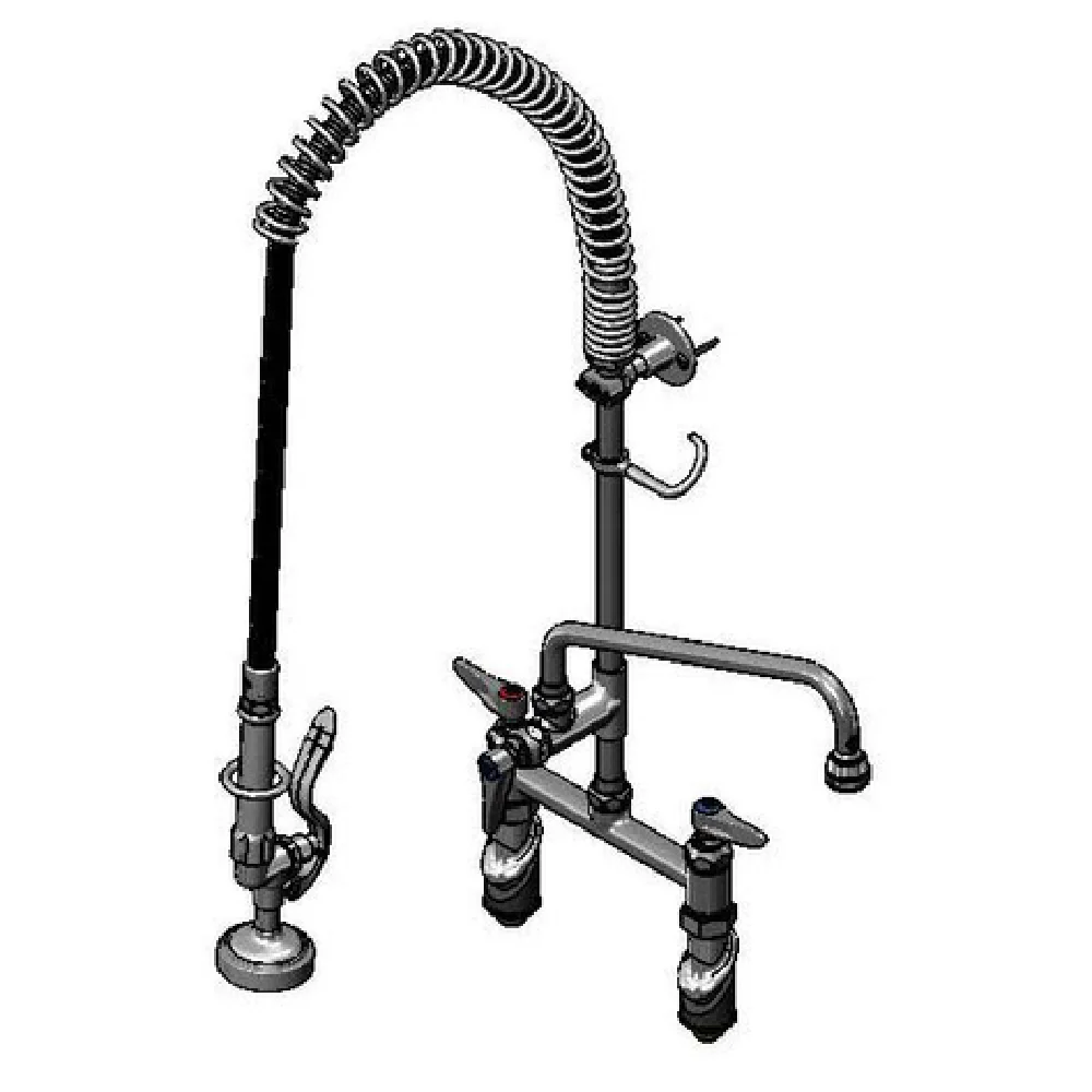 T&S Brass B-2430-B145X44H EasyInstall Pre-Rinse Unit Spring Action Gooseneck 8