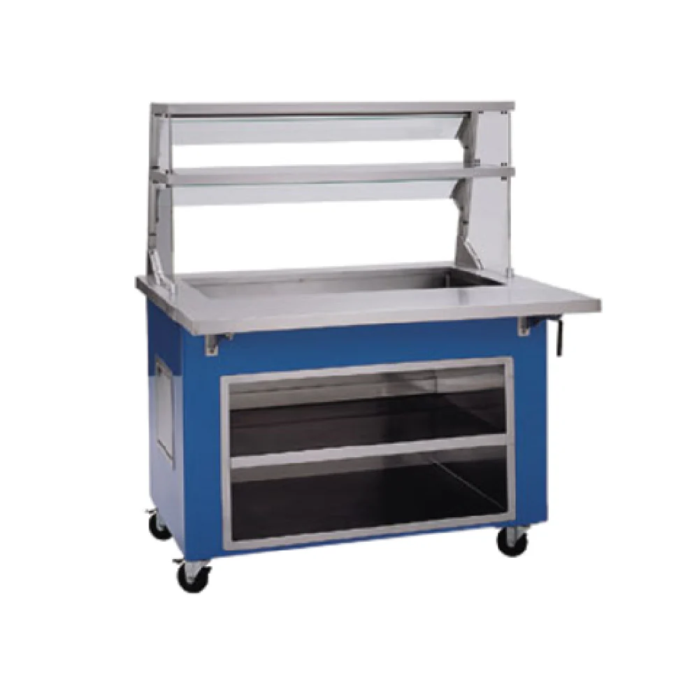 Delfield KCI-36 36 Inch Cold Food Serving Counter Ice Cooled Stainless Steel with Fiberglass Base