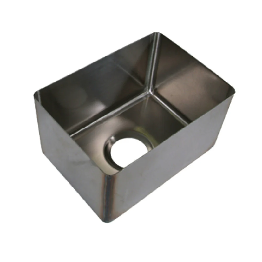 BK Resources BKFB-1824-14-14 18 Inch Weld-In Sink One Compartment with Drain