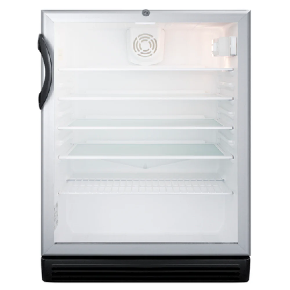 Summit SCR600BGLADA 23 Inch Refrigerated Merchandiser Electric 5.5 cu ft Summit SCR600BGLADA 23 Inch Refrigerated Merchandiser Electric 5.5 cu ft
