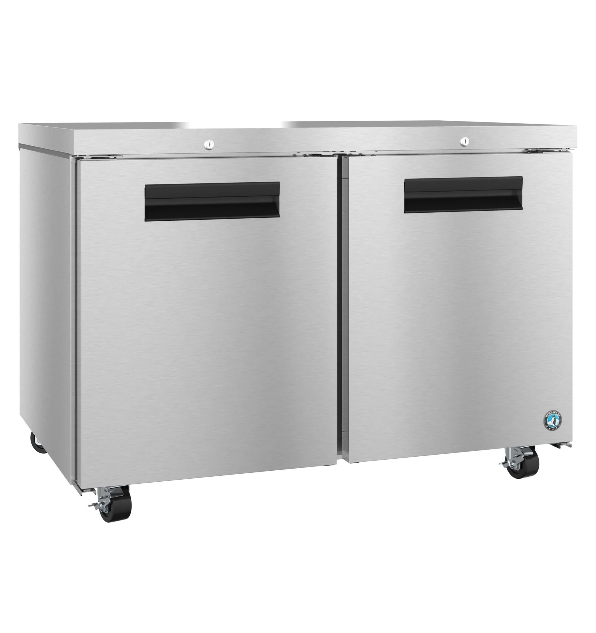 Hoshizaki UF48B-LP01 48 Inch 12 cu ft Undercounter Freezer Two-section Stainless Steel with Locks