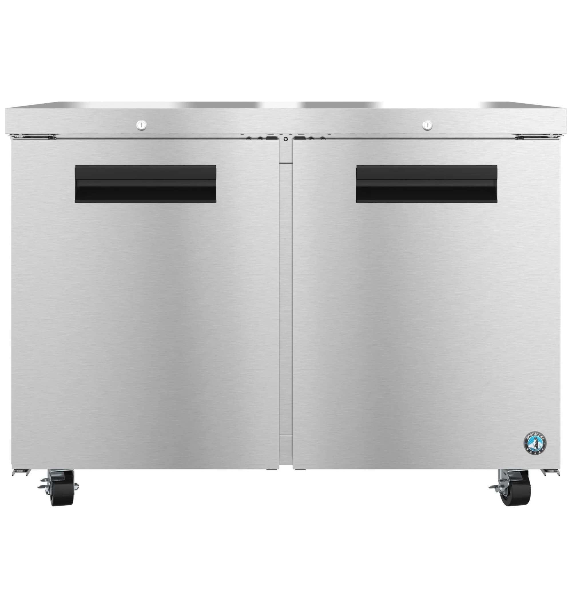 Hoshizaki UF48B-LP01 48 Inch 12 cu ft Undercounter Freezer Two-section Stainless Steel with Locks Hoshizaki UF48B-LP01 48 Inch 12 cu ft Undercounter Freezer Two-section Stainless Steel with Locks