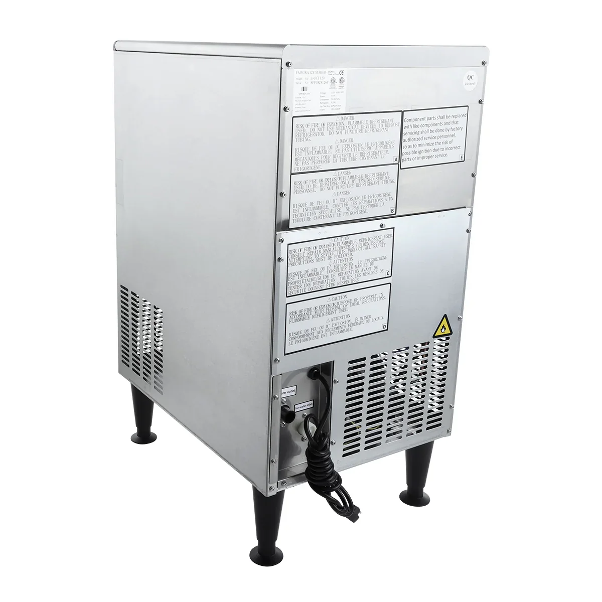Empura E-UCH240 Ice Machine Air Cooled Cube-Style Undercounter 240 Lb/Day Empura E-UCH240 Ice Machine Air Cooled Cube-Style Undercounter 240 Lb/Day