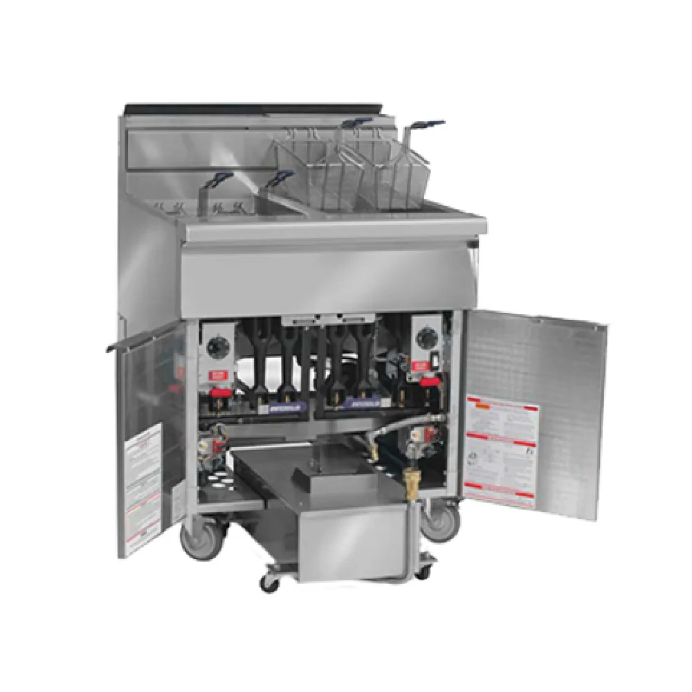 Imperial IFSSP350C_NAT 46 Inch Gas Deep Fryer 420000 BTU with filter system Imperial IFSSP350C_NAT 46 Inch Gas Deep Fryer 420000 BTU with filter system