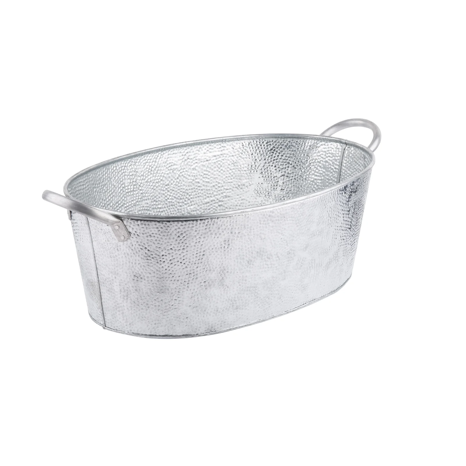 Tablecraft GT2313 13-1/4 Inch Beverage Tub Galvanized Steel Oval Hand Wash Only Tablecraft GT2313 13-1/4 Inch Beverage Tub Galvanized Steel Oval Hand Wash Only