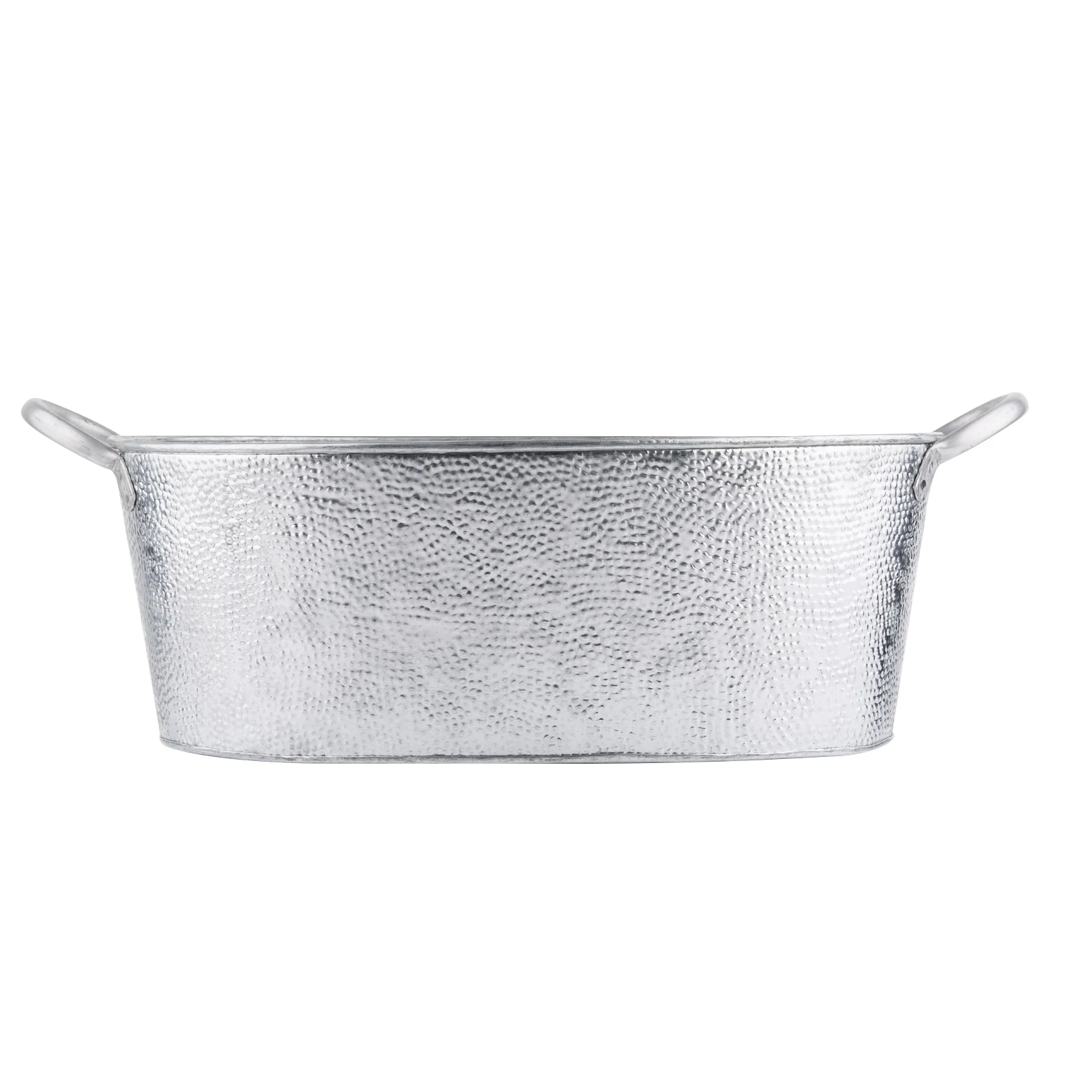 Tablecraft GT2313 13-1/4 Inch Beverage Tub Galvanized Steel Oval Hand Wash Only Tablecraft GT2313 13-1/4 Inch Beverage Tub Galvanized Steel Oval Hand Wash Only