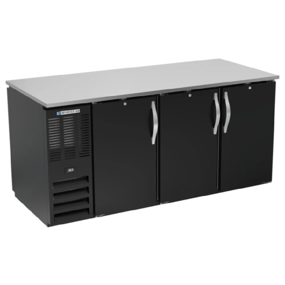 Beverage Air BB72HC-F-PT-B Refrigerated Open Food Rated Back Bar Pass-Thru Storage Cabinet Beverage Air BB72HC-F-PT-B Refrigerated Open Food Rated Back Bar Pass-Thru Storage Cabinet