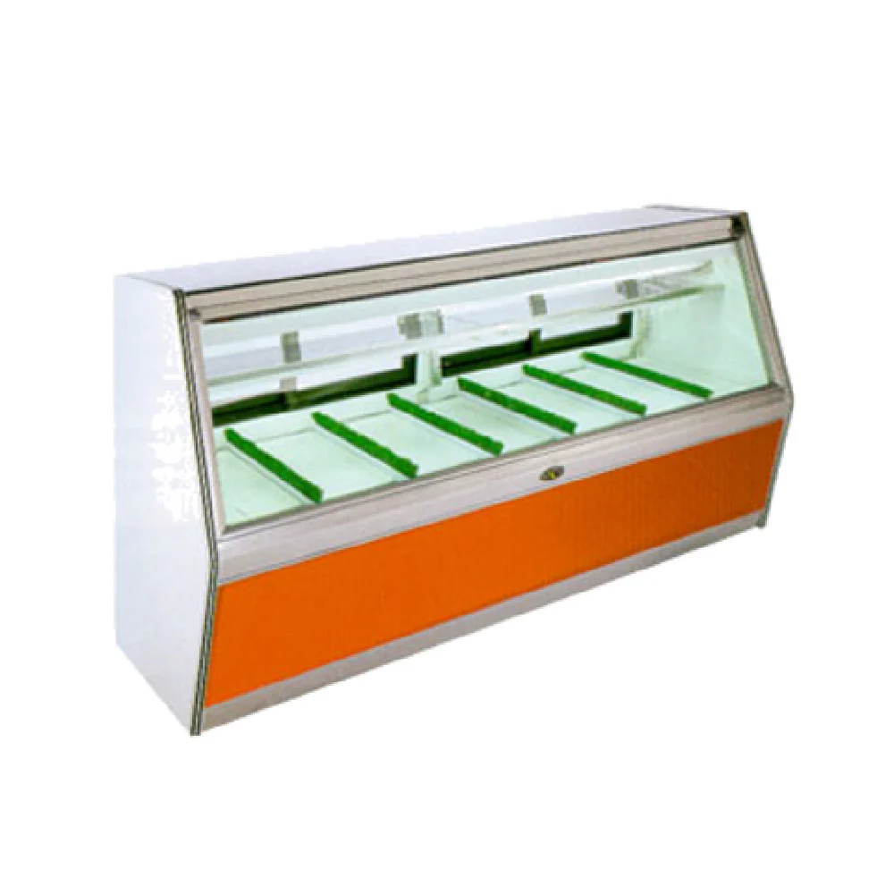 Marc Refrigeration BDL-10R 118 Inch Triple Pane Butcher Case Remote Refrigeration with Four Rear Doors Marc Refrigeration BDL-10R 118 Inch Triple Pane Butcher Case Remote Refrigeration with Four Rear Doors
