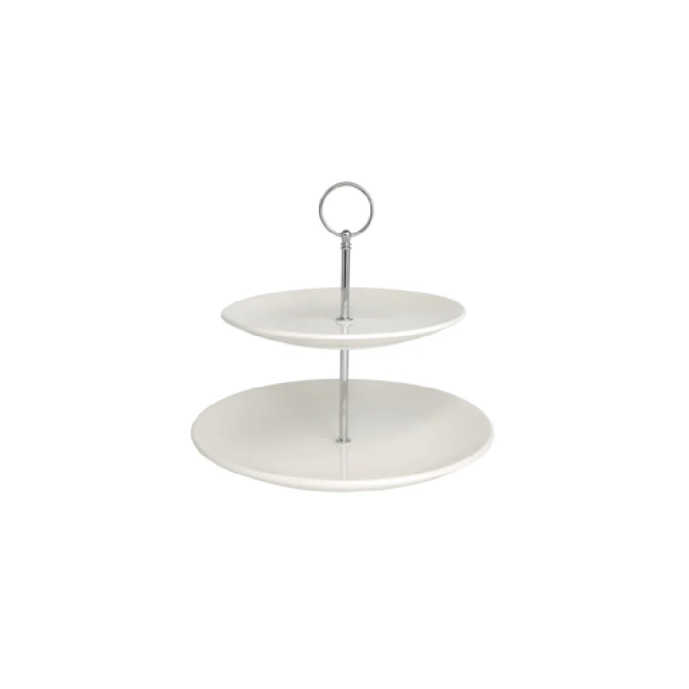 Cameo China 210-0002 Imperial Cake Stand 2-tier Plate: 8