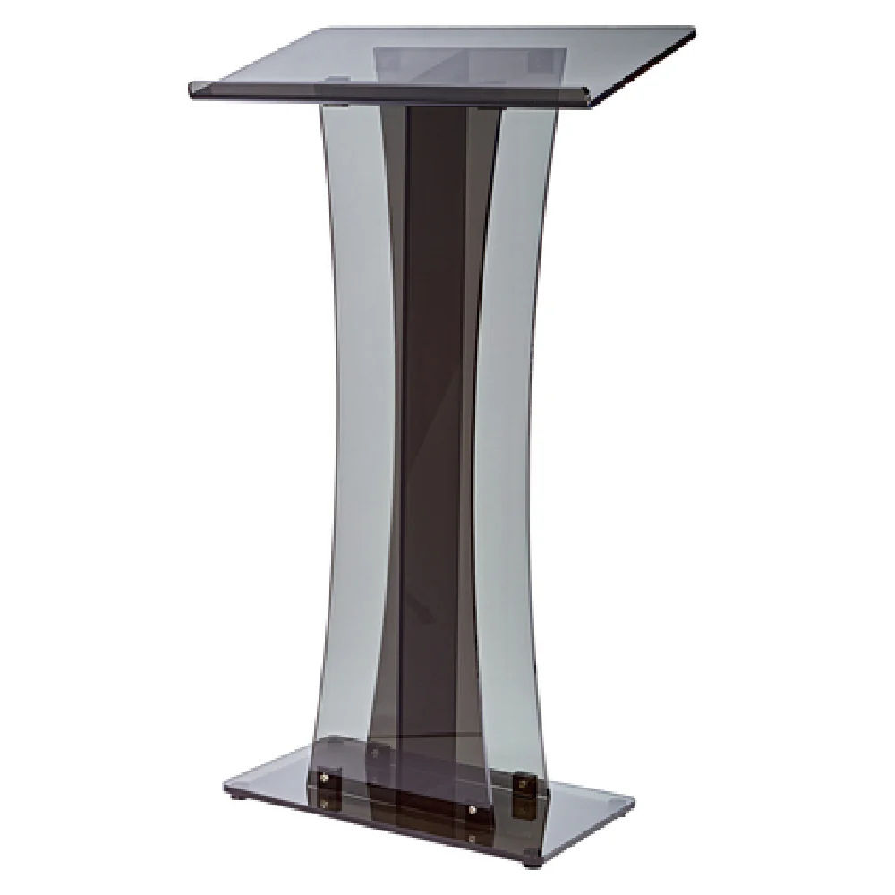 Alpine Industries ADI661-02-BLK 26 Inch Speakers Podium Lectern Floor Model Acrylic Alpine Industries ADI661-02-BLK 26 Inch Speakers Podium Lectern Floor Model Acrylic