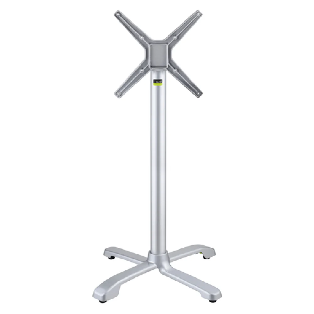 FLAT Tech CT4335 26 Inch Cross Base Bar Height Table Base Aluminum