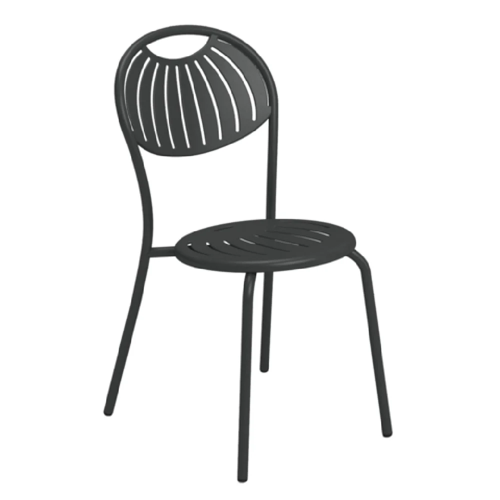 Emuamericas Llc E440-62 18 Inch Stacking Chair Outdoor Steel with Design Pattern Emuamericas Llc E440-62 18 Inch Stacking Chair Outdoor Steel with Design Pattern