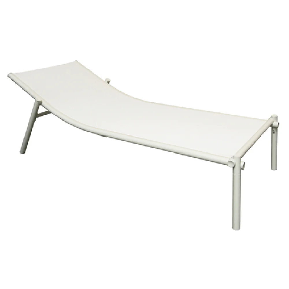 emuamericas 727 36 Inch Chaise Outdoor/Indoor with Aluminum Frame Textilene Fabric