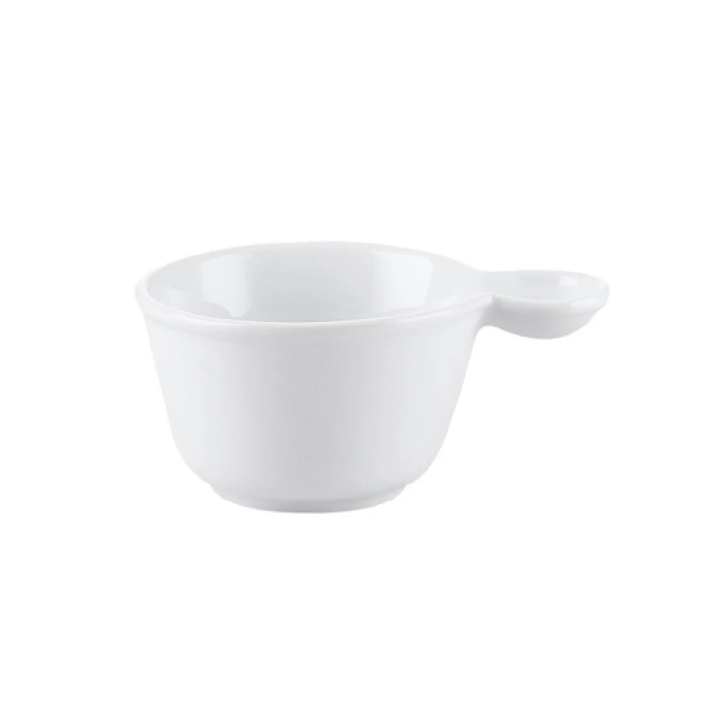 CAC China PTC-10 8 Oz Party Collection Cup with Handle Porcelain Super White