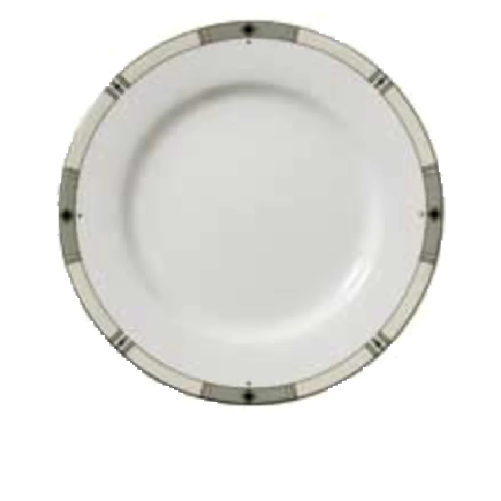 Vertex China RB-8-WBD 9 Inch Round Plate Super White Polished Foot China Vertex China RB-8-WBD 9 Inch Round Plate Super White Polished Foot China
