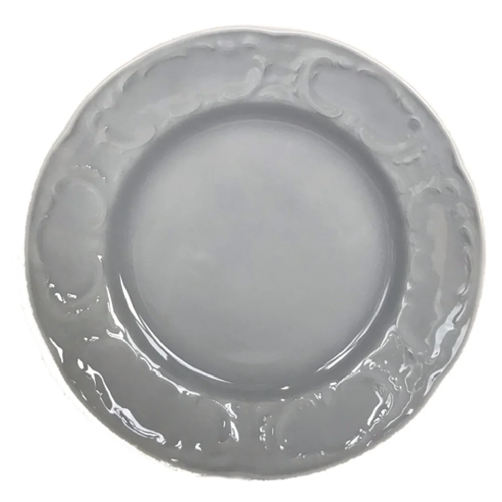 Bauscher Hepp 570024-700519 9-7/16 Inch Dia Round Plate with Steep Rim Porcelain Bauscher Hepp 570024-700519 9-7/16 Inch Dia Round Plate with Steep Rim Porcelain