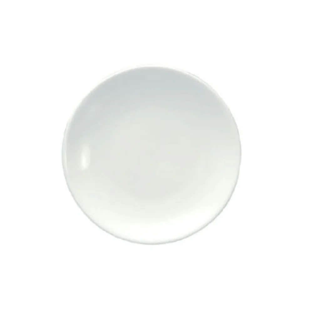 1880 Hospitality R4020000117 6-3/8 Inch Diameter Round Coupe Plate Porcelain Bright White