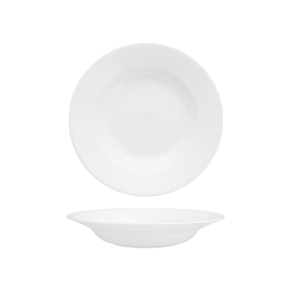 Fortessa 7900.FFD.15 10.75 Inch 16 Oz White China Bowl with Dishwasher Safe