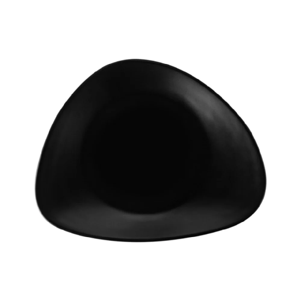 CAC China XKDA-R16T-K 10 Inch China Round Plate Matte Black Sold by Case CAC China XKDA-R16T-K 10 Inch China Round Plate Matte Black Sold by Case