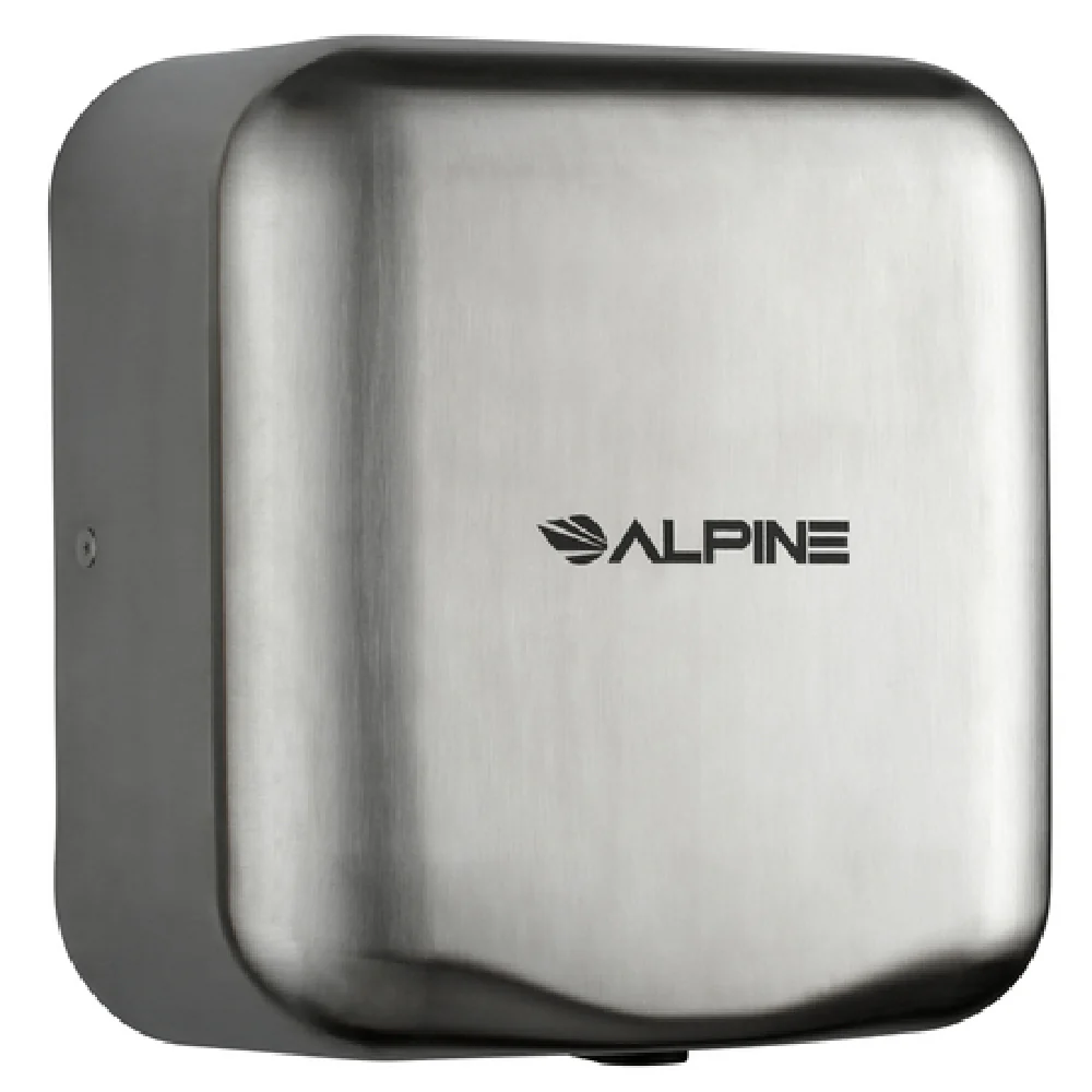 Alpine Industries ALP400-10-SSB 12 Inch Automatic Sensor Hand Dryer Stainless Steel Brushed Finish with On Off Heating Function