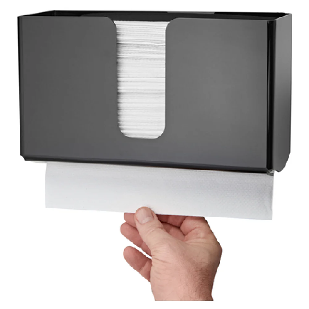 Alpine Industries ALP432-BLK 10-1/5 Inch Manual Towel Dispenser Black Acrylic Alpine Industries ALP432-BLK 10-1/5 Inch Manual Towel Dispenser Black Acrylic