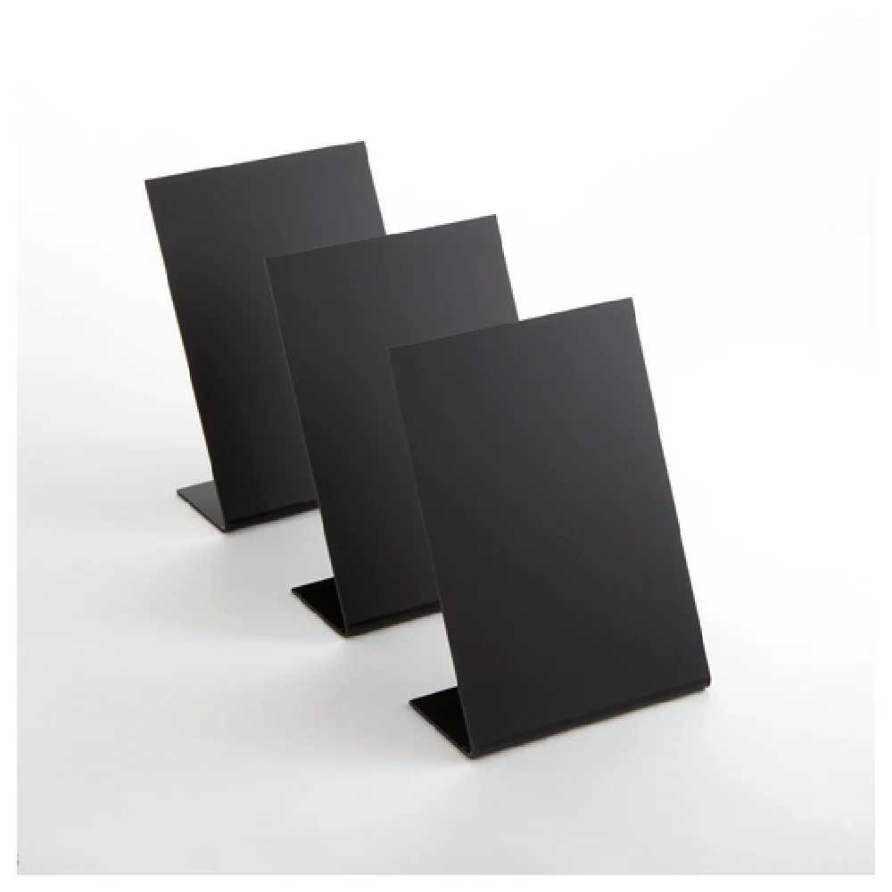 American Metalcraft TBABLA6 4-1/8 Inch Chalkboard Stand Alone Black Pack of 3 American Metalcraft TBABLA6 4-1/8 Inch Chalkboard Stand Alone Black Pack of 3