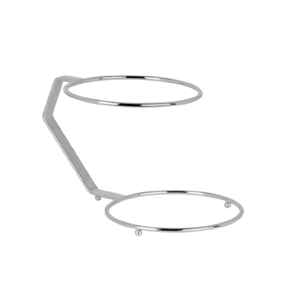 Steelite 82000AND102T 8.625 Inch 2-Tier Display Stand Accessories Stainless Steel