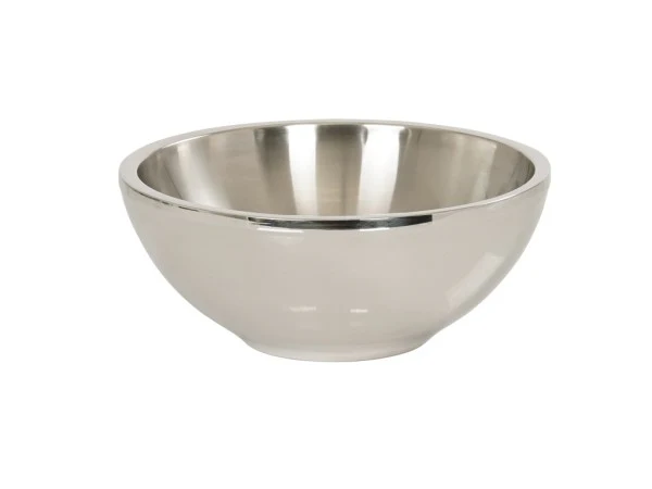 Cal Mil 23425-10-55 10 Inch Diameter Round Cold Bowl Stainless Steel Cal Mil 23425-10-55 10 Inch Diameter Round Cold Bowl Stainless Steel