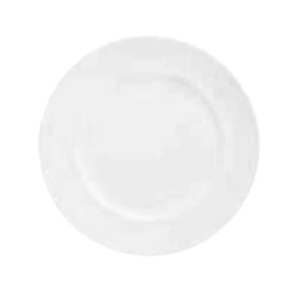 Libbey 905356309 10 Inch Round Plate White Royal Rideau Porcelain with Vitrification Libbey 905356309 10 Inch Round Plate White Royal Rideau Porcelain with Vitrification