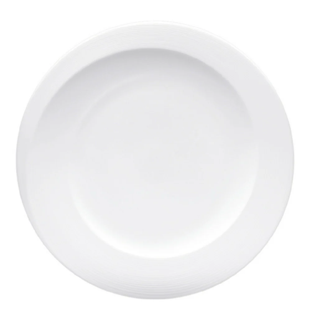 Fortessa HBW-SPIR-833 10.87 Inch Dishwasher Safe Spiral Plate Bone China